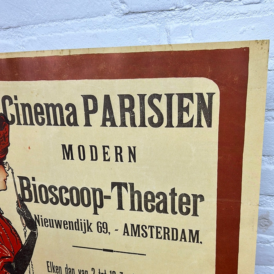 Cinema Parisien Amsterdam Antique advertisement reproduction