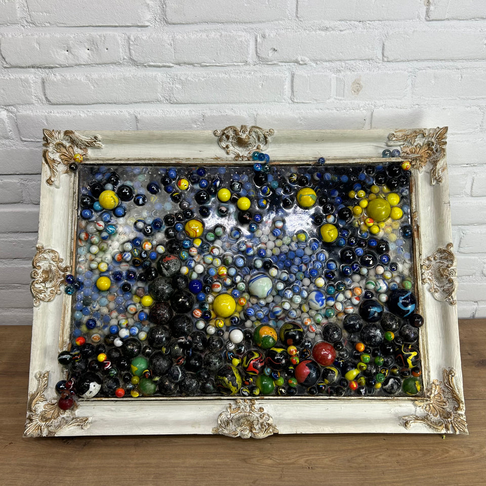 Starry Night of Marbles - Original artwork - Also available as printed version