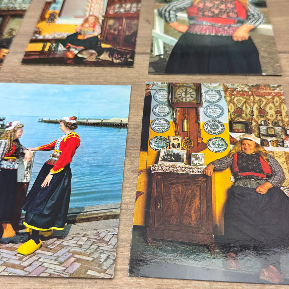 Vintage postcard Collection of Dutch Folklore Costume photo cards – Holland’s Traditional Culture Costumes