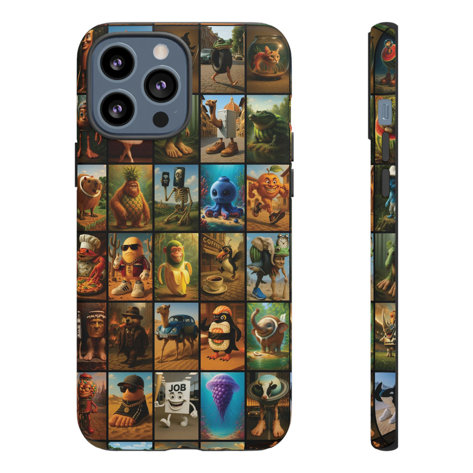 Brain Rot Collage Smartphone Case - All the Italian Brainrot characters