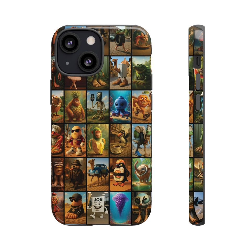 Brain Rot Collage Smartphone Case - All the Italian Brainrot characters