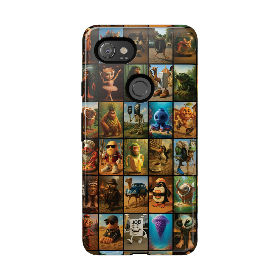 Brain Rot Collage Smartphone Case - All the Italian Brainrot characters