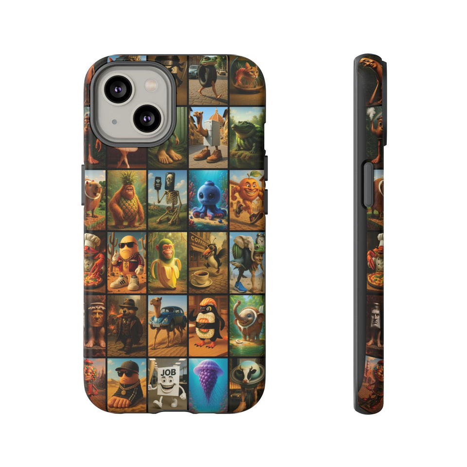 Brain Rot Collage Smartphone Case - All the Italian Brainrot characters