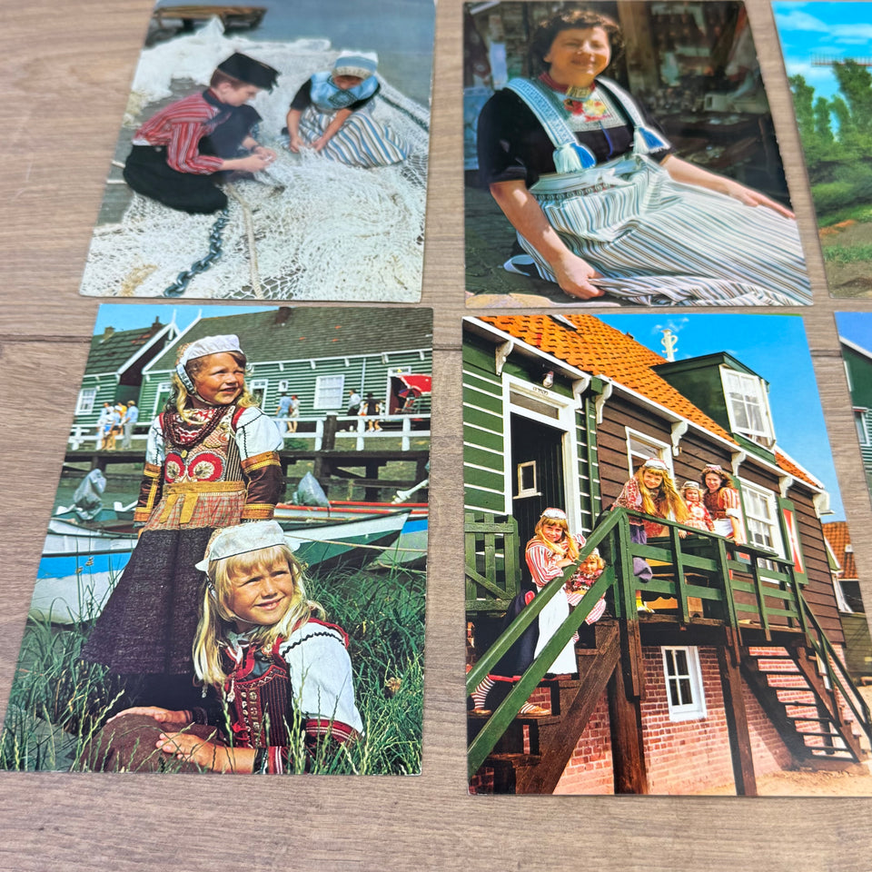 Postcard Collection of Dutch Folklore Costume with Dutch Woman Vintage photo cards – Holland’s Traditional Culture Costumes