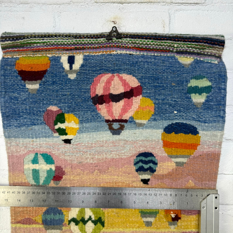 Air Balloons wall tapestry hanging - Embroidery children’s room