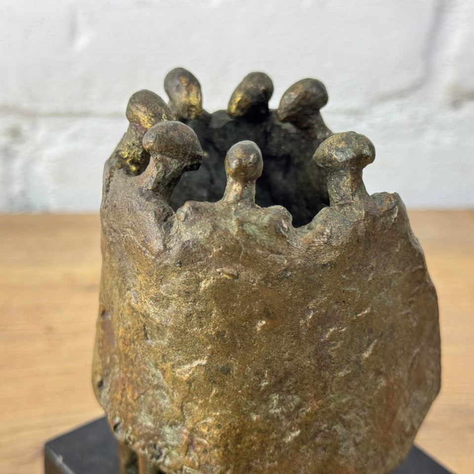 The Gathering - Bronze sculpture by Tjikkie Kreuger