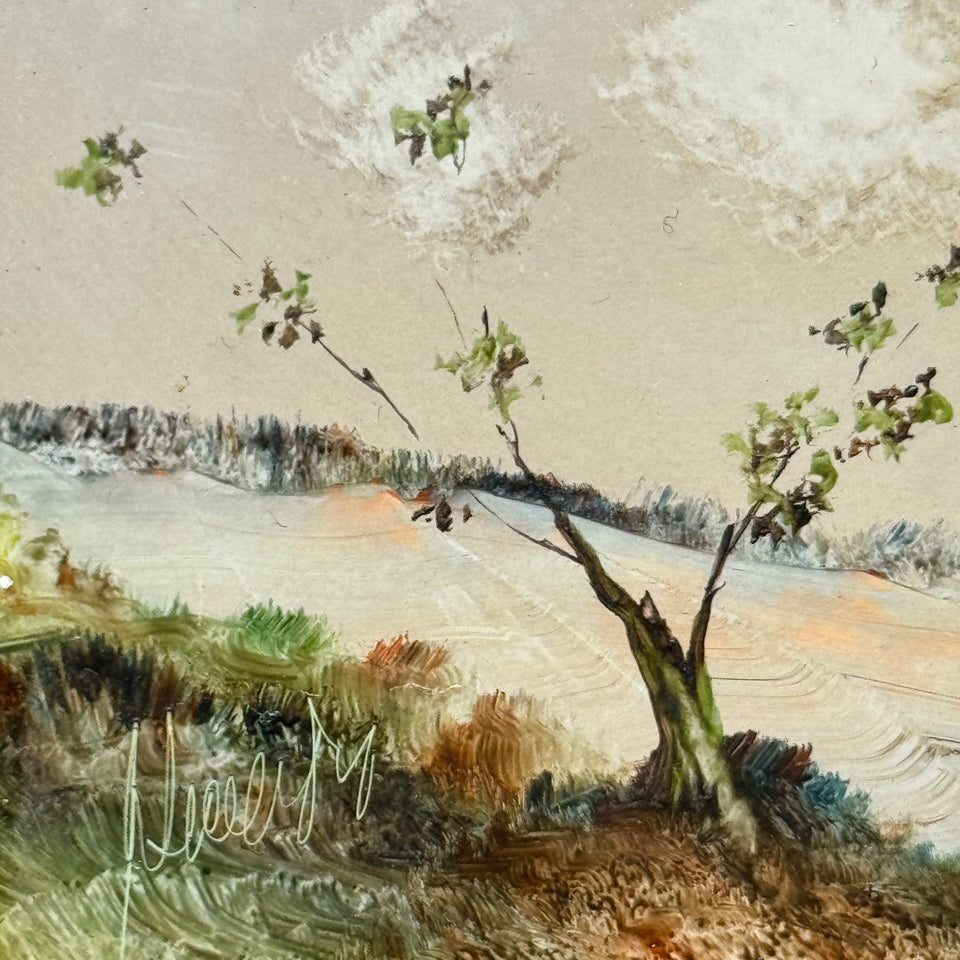 Miniature painting Abstract Landscape by Artes Marcos y Molduras