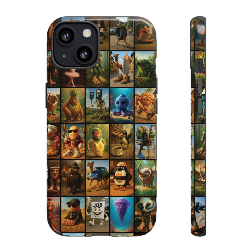 Brain Rot Collage Smartphone Case - All the Italian Brainrot characters