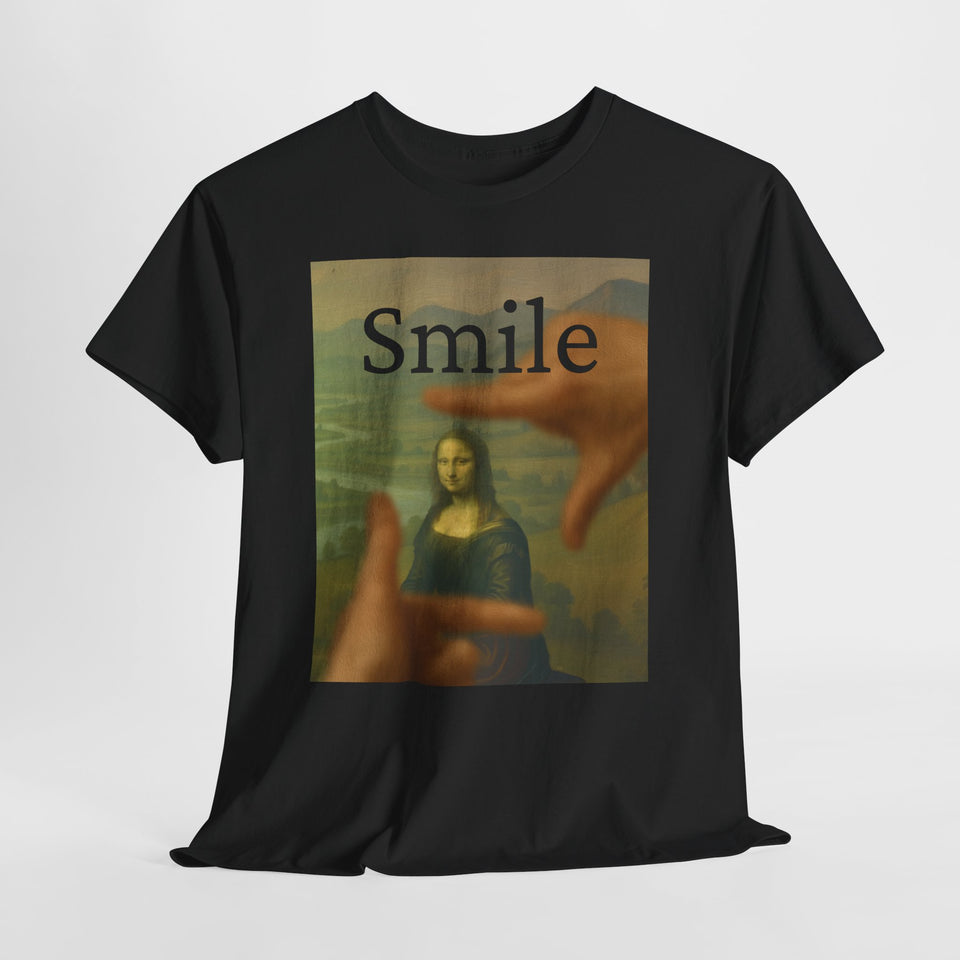 Mona Lisa "Smile" by da Vinci - T-Shirt  - Pep-Art Clothing - | Art T-Shirt |