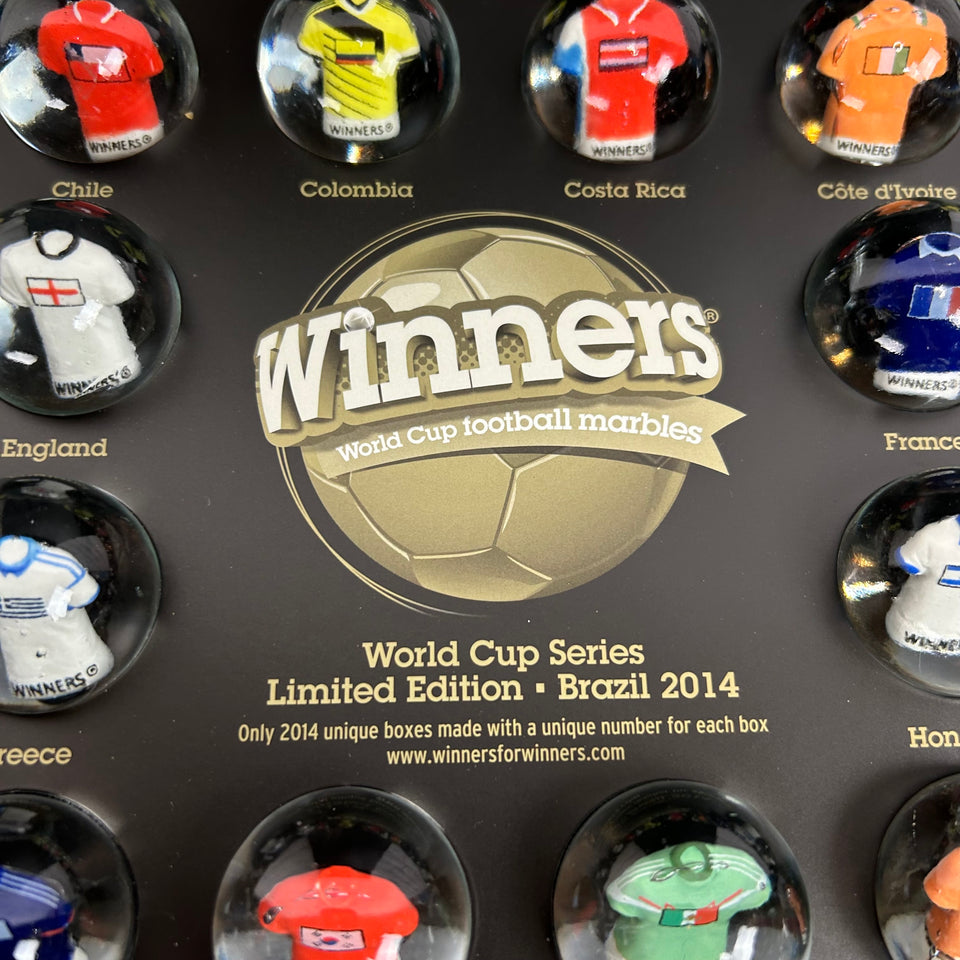 Limited Set - Display box World Cup Football Marbles -