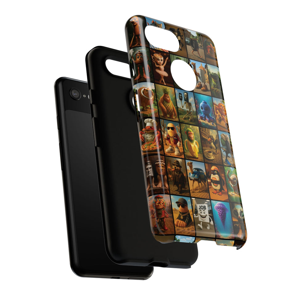 Brain Rot Collage Smartphone Case - All the Italian Brainrot characters