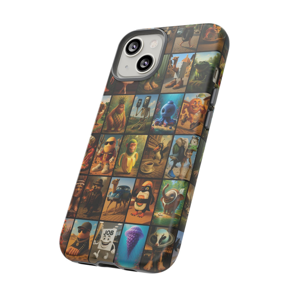 Brain Rot Collage Smartphone Case - All the Italian Brainrot characters