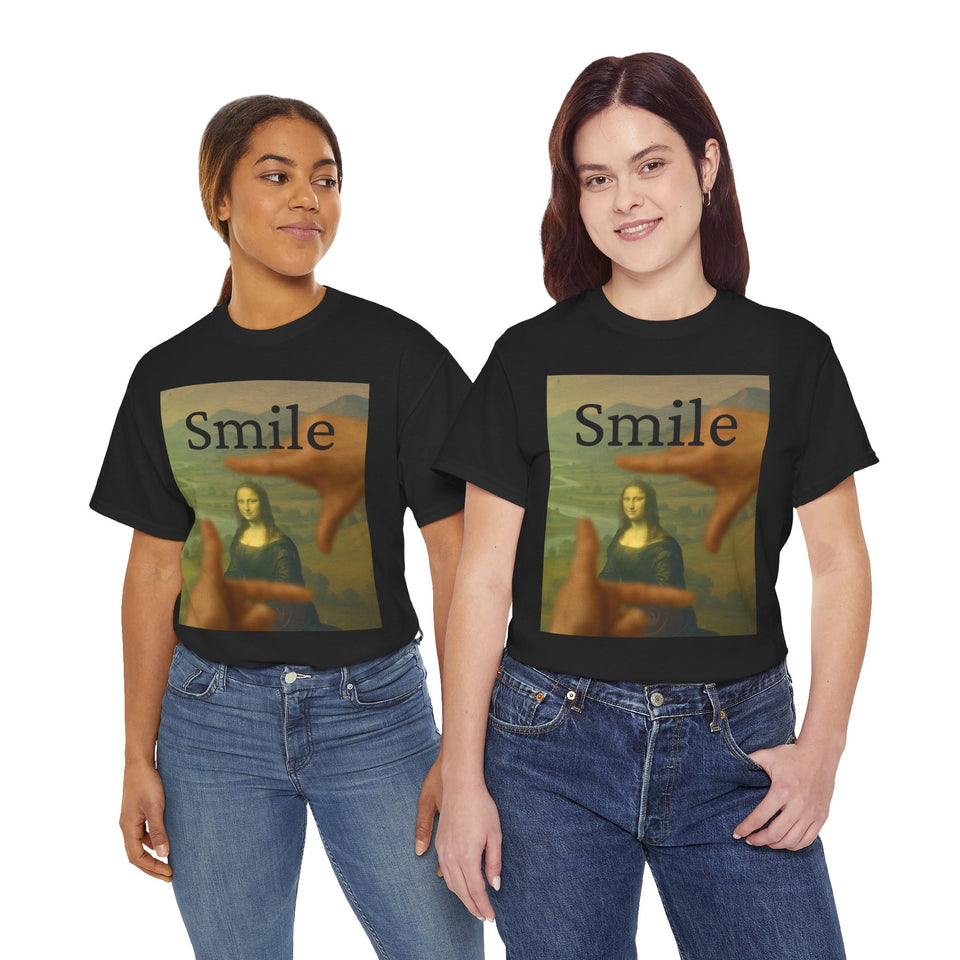 Mona Lisa "Smile" by da Vinci - T-Shirt  - Pep-Art Clothing - | Art T-Shirt |