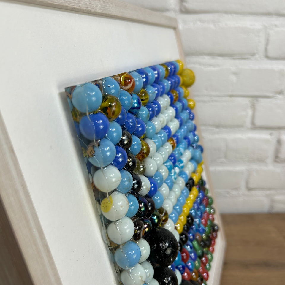 Marbles Art: a Starry Night of marbles - Original artwork