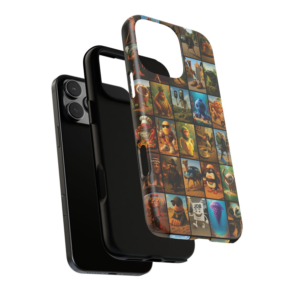Brain Rot Collage Smartphone Case - All the Italian Brainrot characters