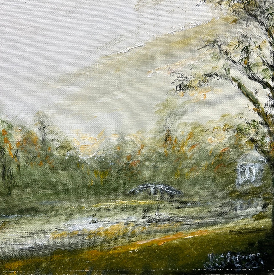 Oil painting by J. Schrama