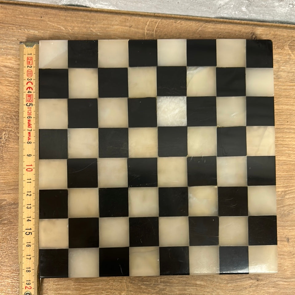 Marble Chess board - Antique marble chess board, black and white marble deck