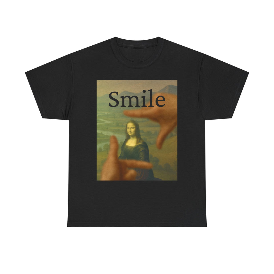 Mona Lisa "Smile" by da Vinci - T-Shirt  - Pep-Art Clothing - | Art T-Shirt |