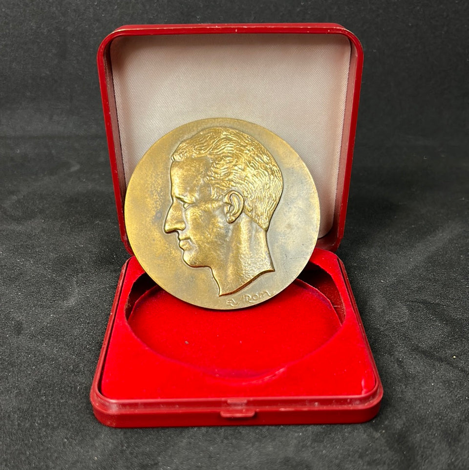 Belgie-Belgique Medaille Brons koning Boudewijn