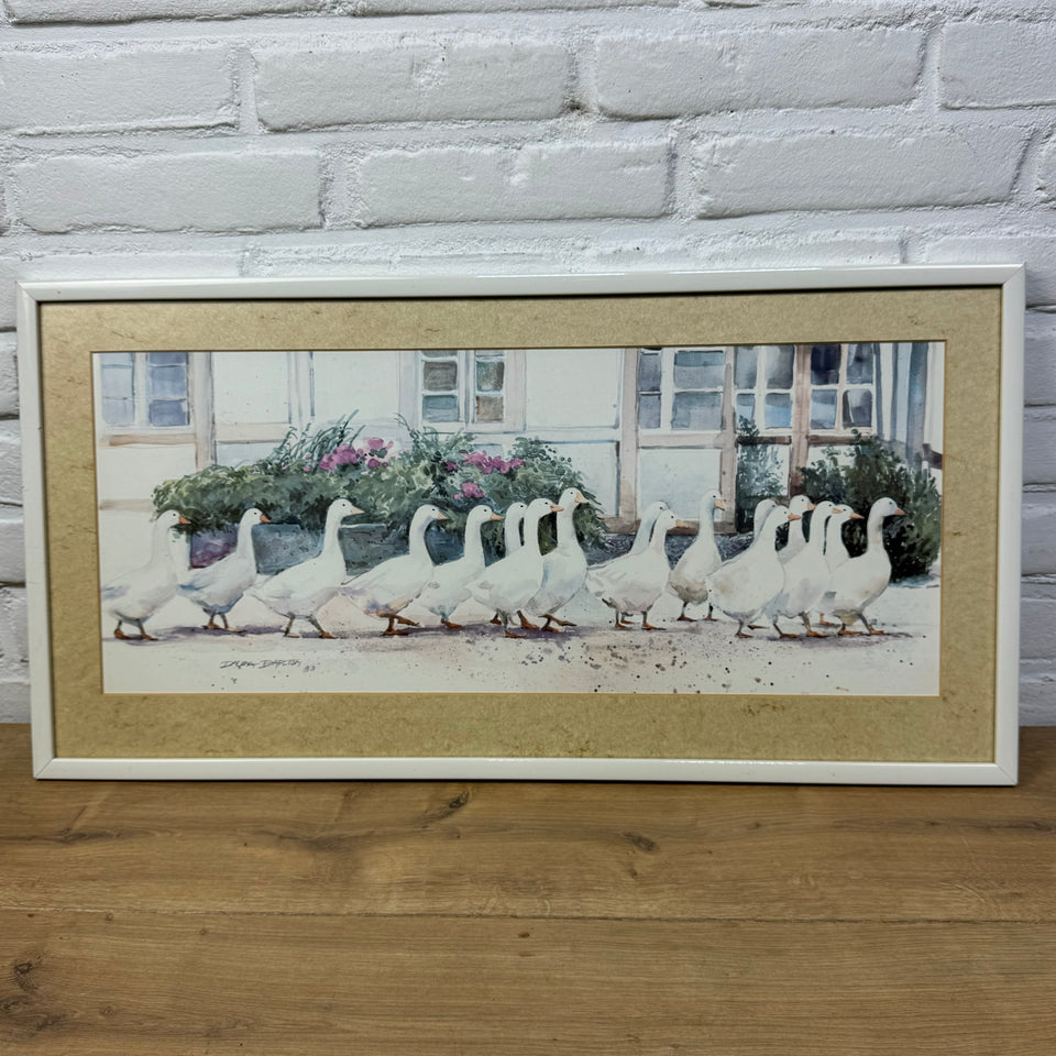 Dawna Barton “Dinner Call” Geese’s going to dinner