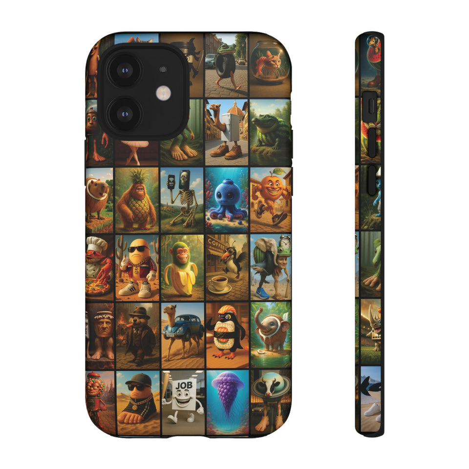 Brain Rot Collage Smartphone Case - All the Italian Brainrot characters