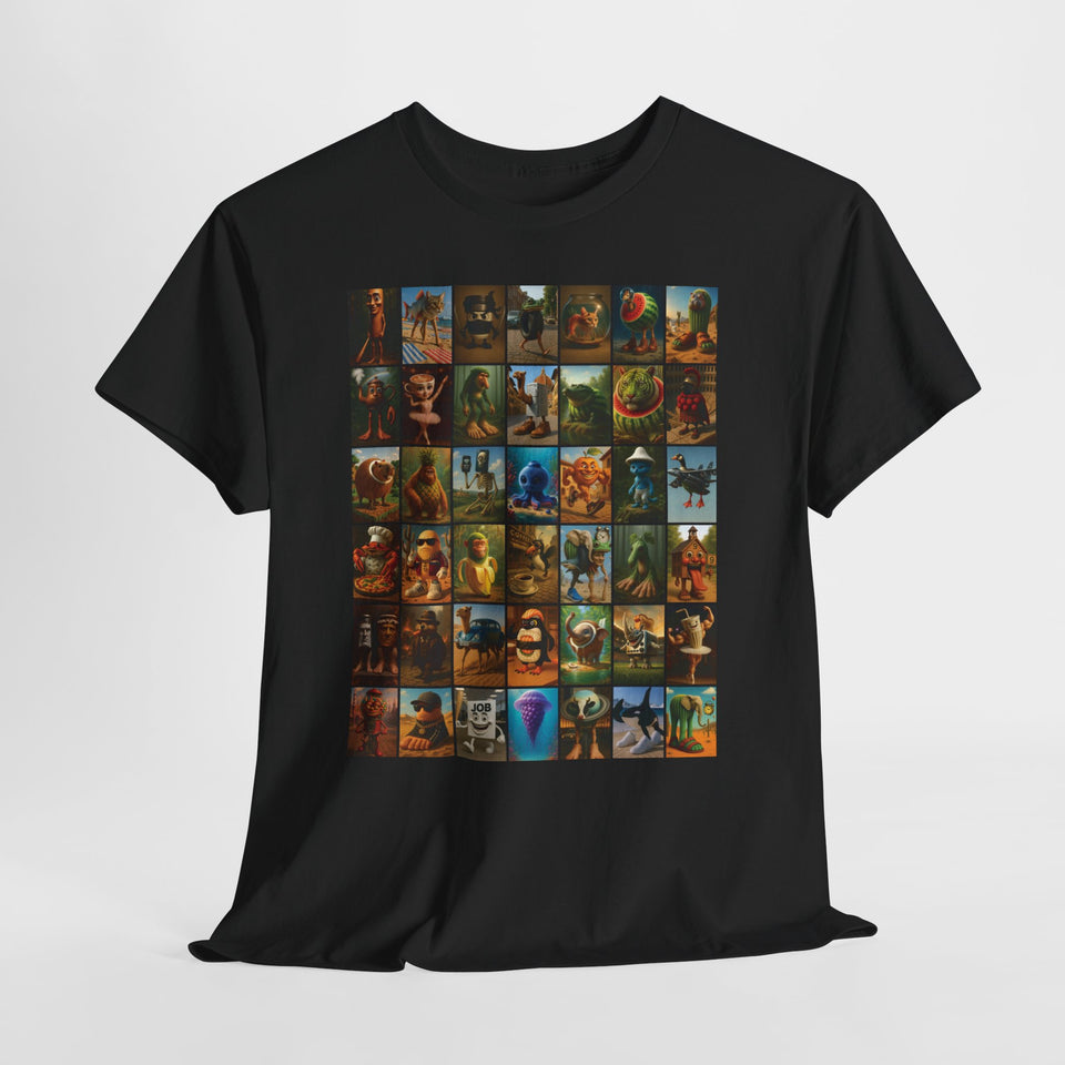 The Italian BrainRot Collage T-Shirt - Large sizes - Italian Brain rots