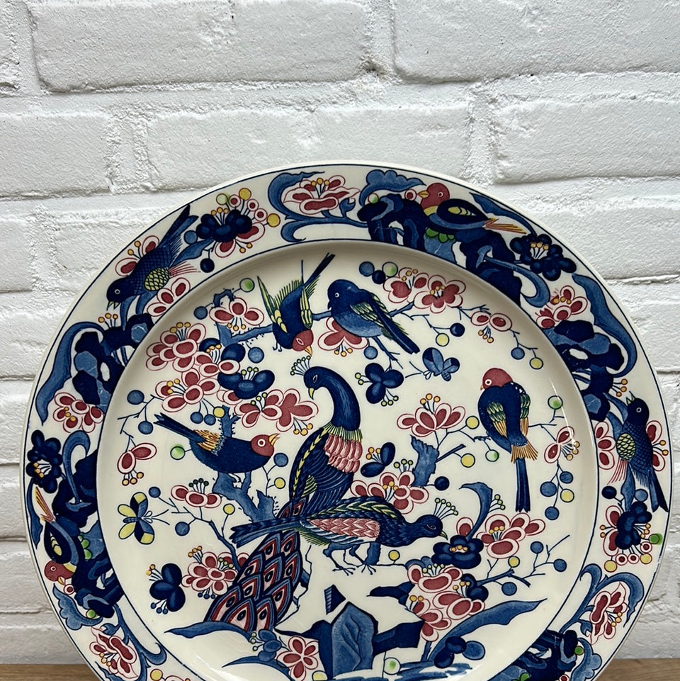 Large Peacock Porcelain plate