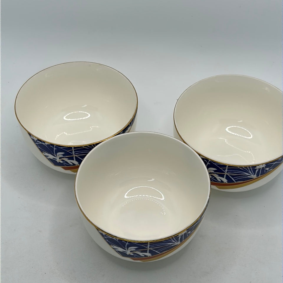Three Japanese porcelain cups by Narumi Japan