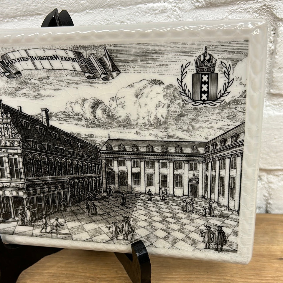 Memorial plate 700 year Amsterdam - Meysies Burgerweeshuys