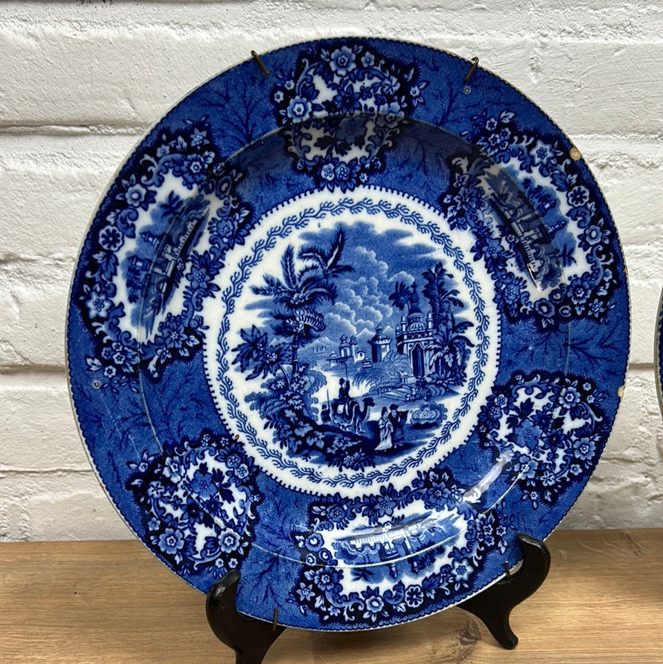 Two Vintage Plates Dutch Delfts Blue from Petrus Regout (Maastricht)