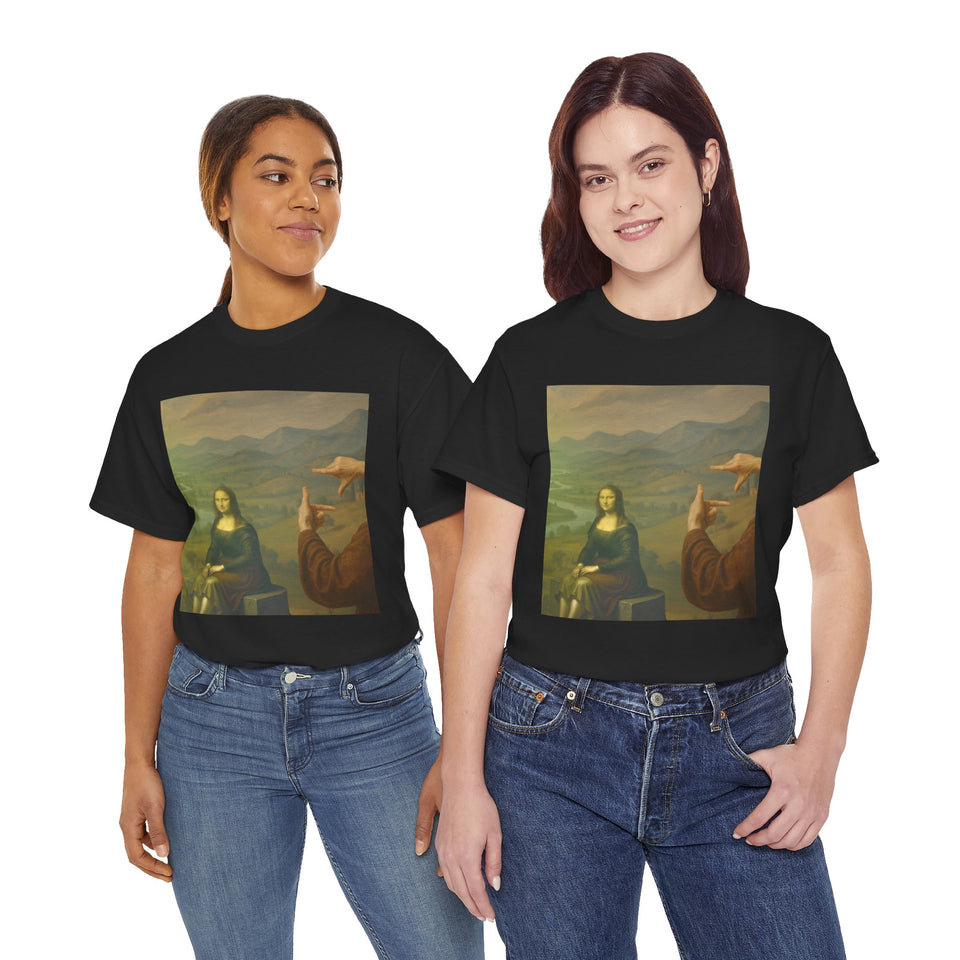 Mona Lisa "Framed by da Vinci" T-Shirt  - Pep-Art Clothing - | Art T-Shirt |