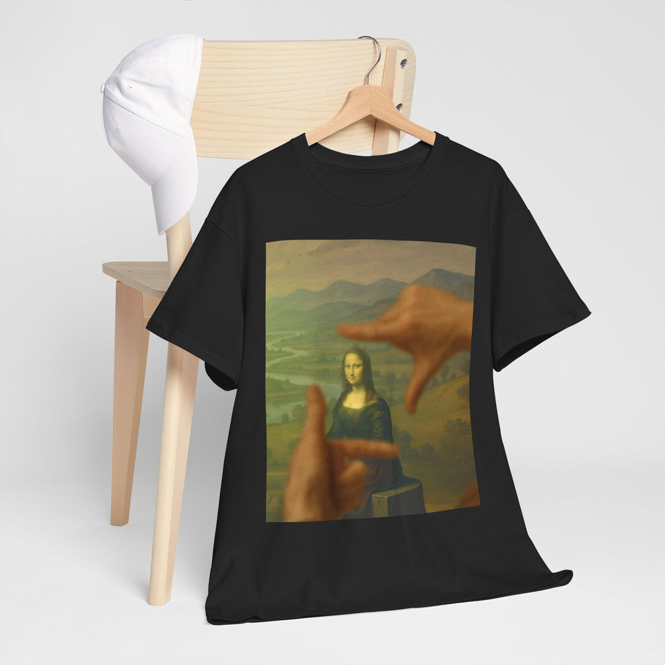 The Mona Lisa frame by da Vinci - T-Shirt  - Pep-Art Clothing - | Art T-Shirt |