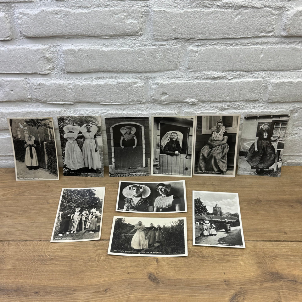 Set of Dutch Historian Costume cards - High Quality Print cards – Holland Traditional Costume Embroideries