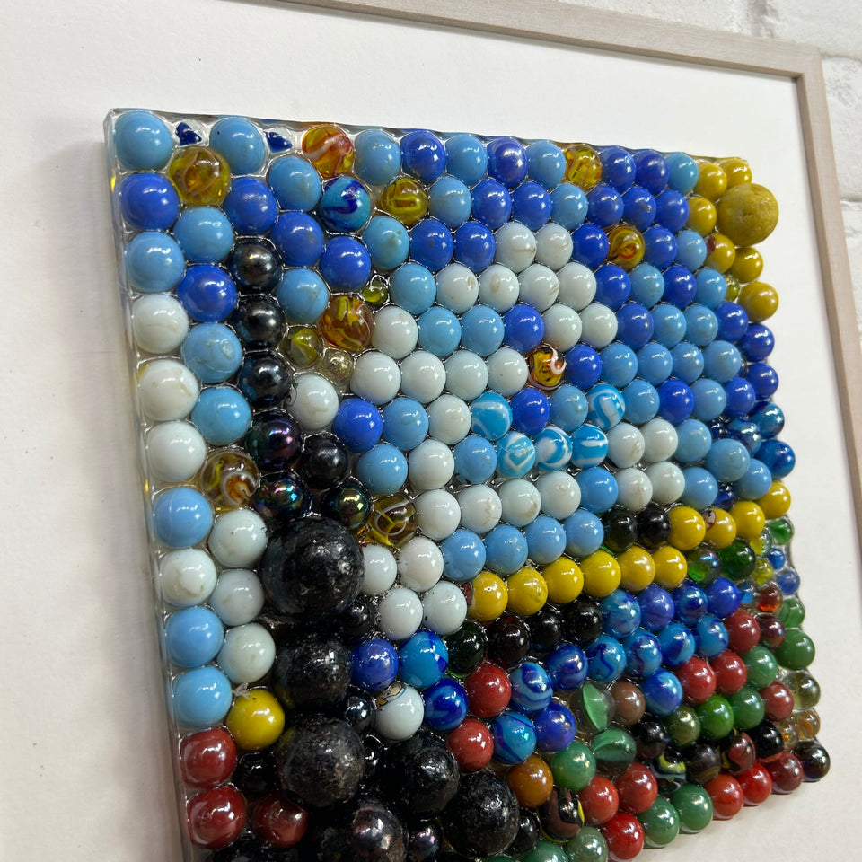 Marbles Art: a Starry Night of marbles - Original artwork