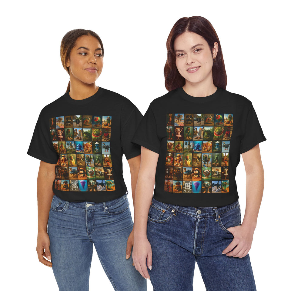 The Italian BrainRot Collage T-Shirt - Large sizes - Italian Brain rots