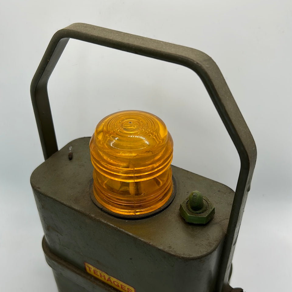 Vintage Army warning light