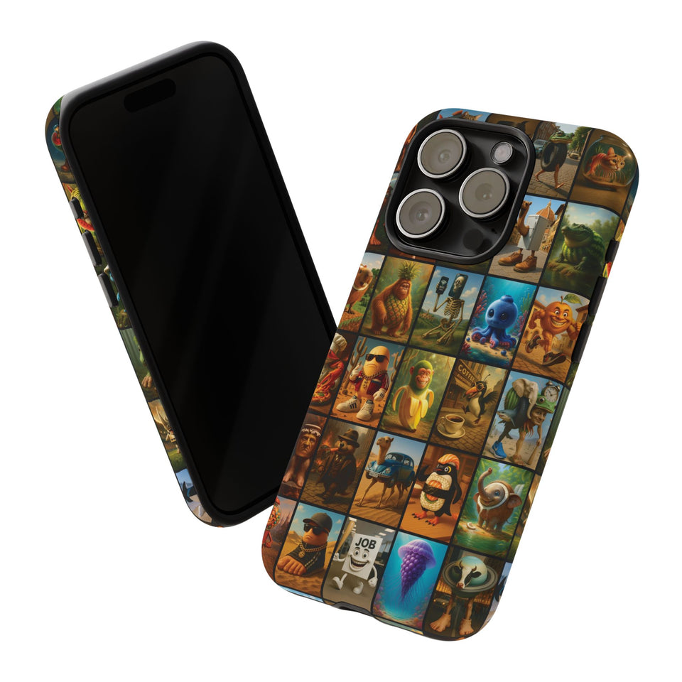 Brain Rot Collage Smartphone Case - All the Italian Brainrot characters