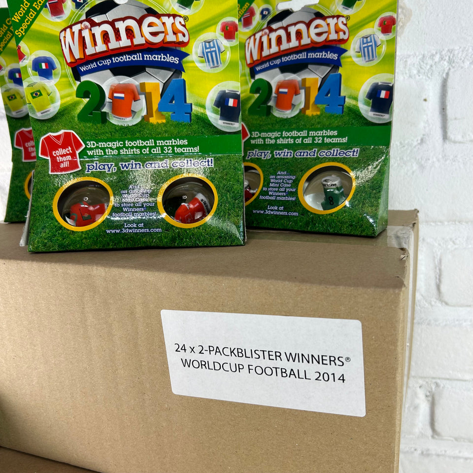 48 World Cup Football Marbles - Original box unopened Winners Mysterybox