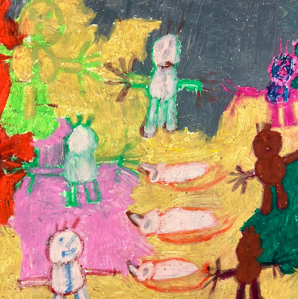 Simplistic colorful Artwork by Dini Henkes (1935-2022)