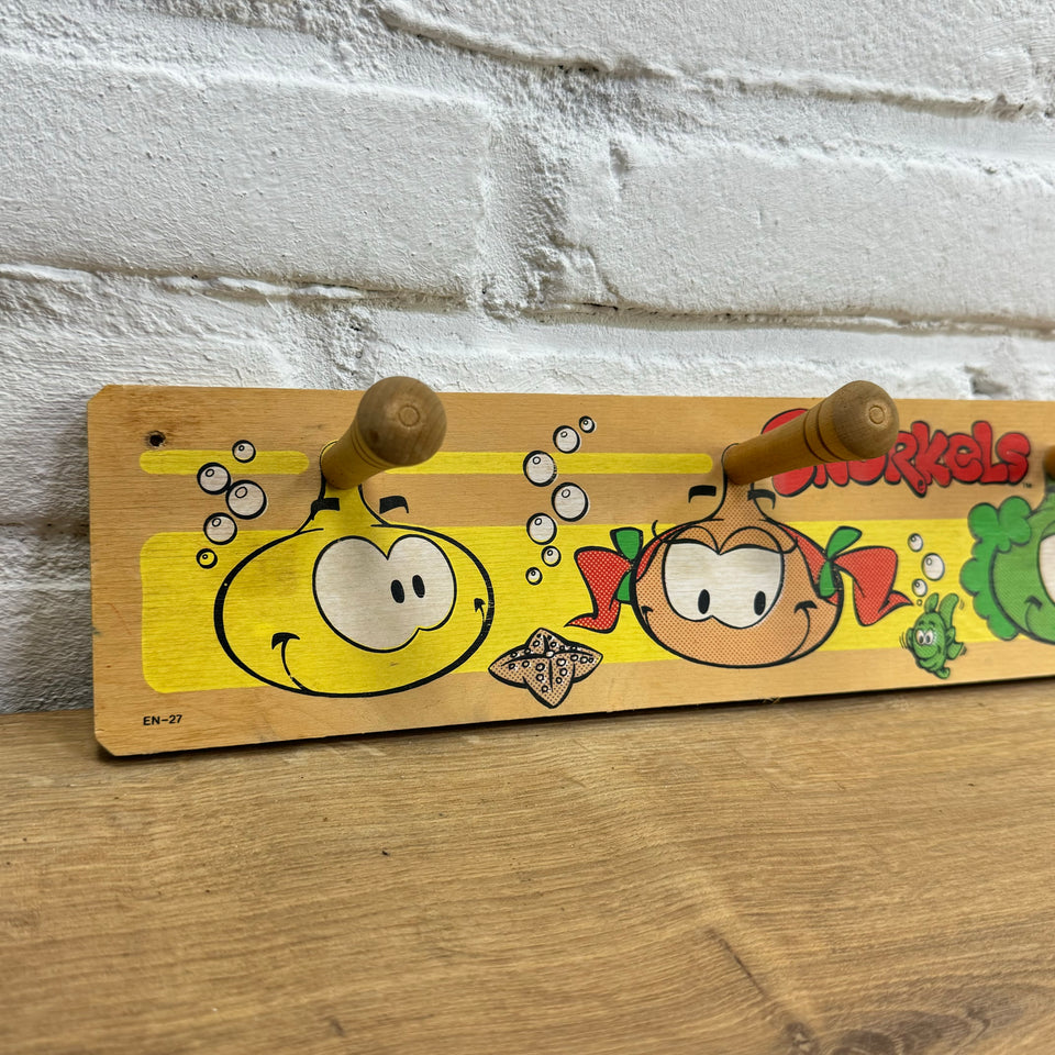 Snorkels - Snorks - Vintage Children’s room coat rack
