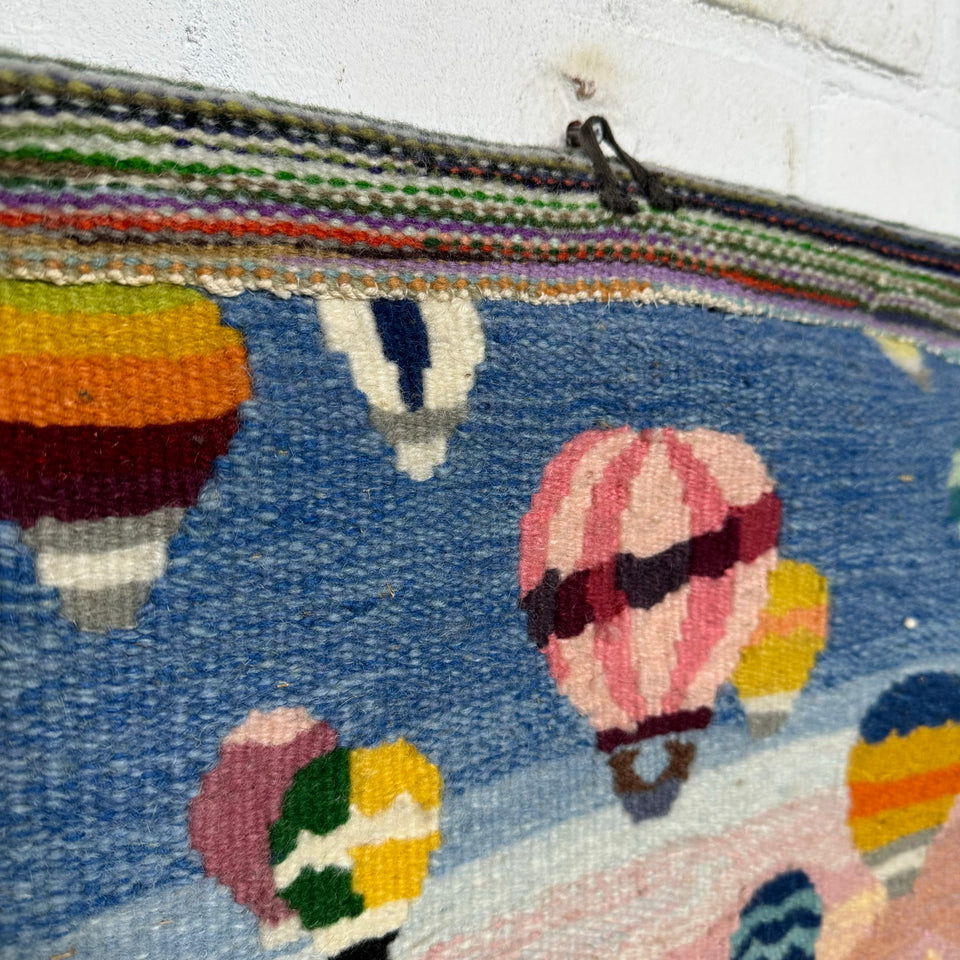 Air Balloons wall tapestry hanging - Embroidery children’s room