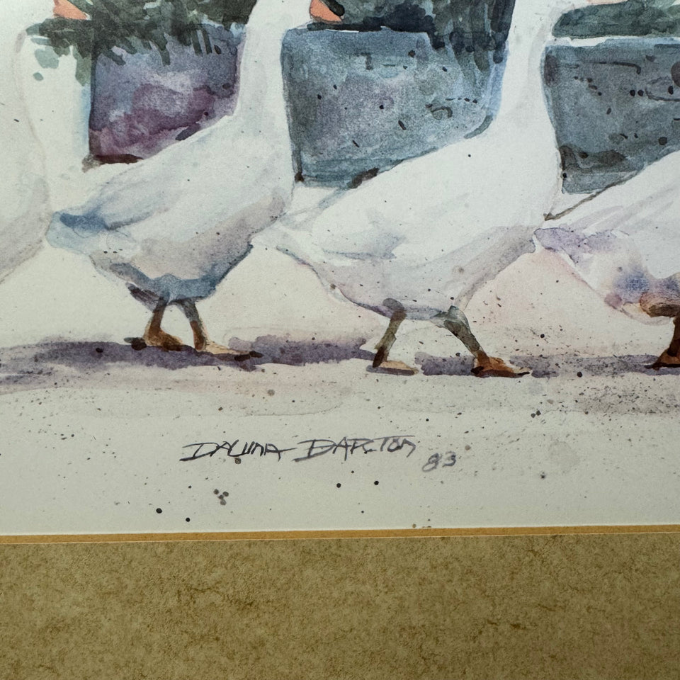 Dawna Barton “Dinner Call” Geese’s going to dinner