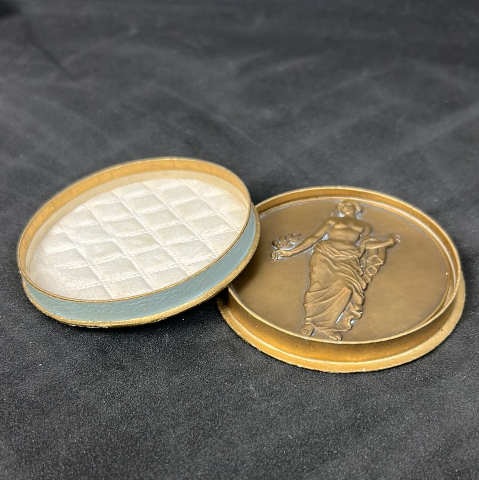 Bronze medaillon - Art nouveau - La Presse Bruxeloise