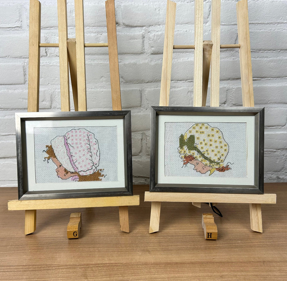 Sarah Kay Embroideries Set of Vintage Embroideries by illustrator Vivien Kubbos
