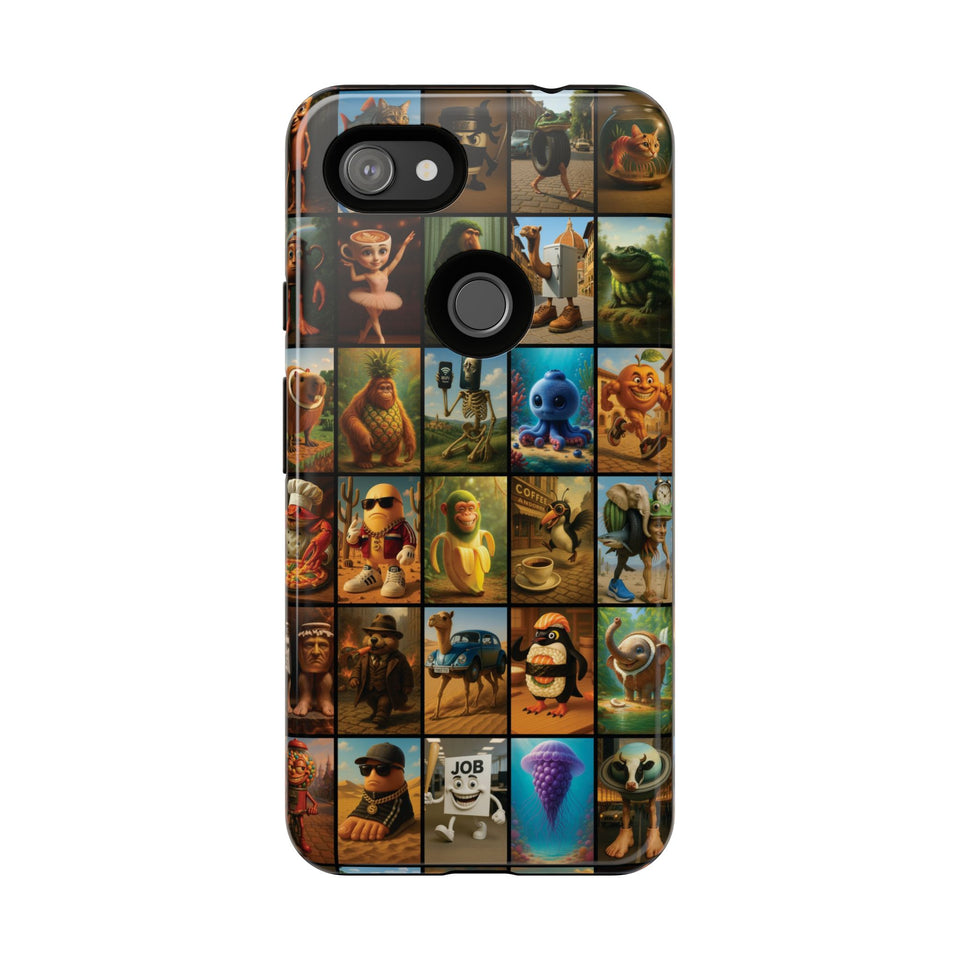 Brain Rot Collage Smartphone Case - All the Italian Brainrot characters