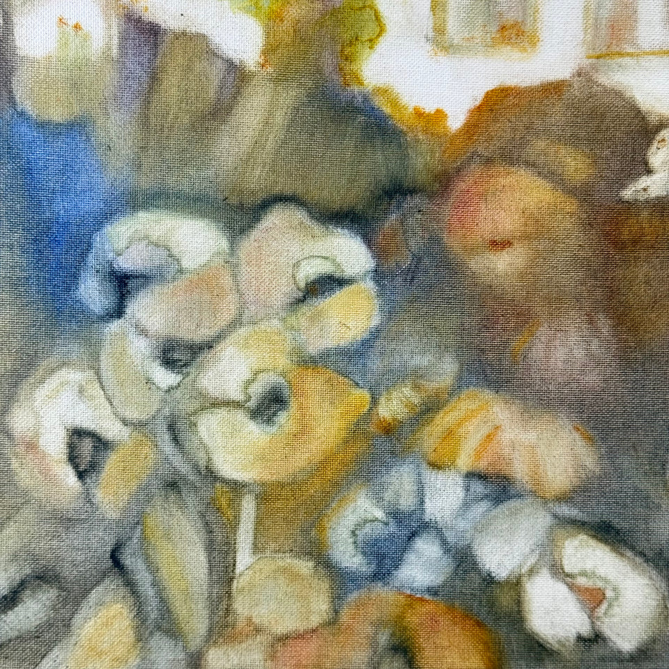 Abstract Farm house - German School painting