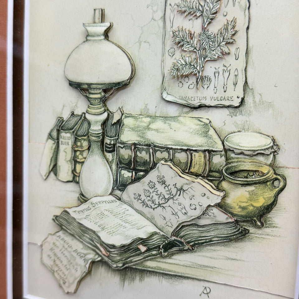 4 Pieck Diorama’s set- Anton Pieck Print, 3D multiple layers depth custom object.