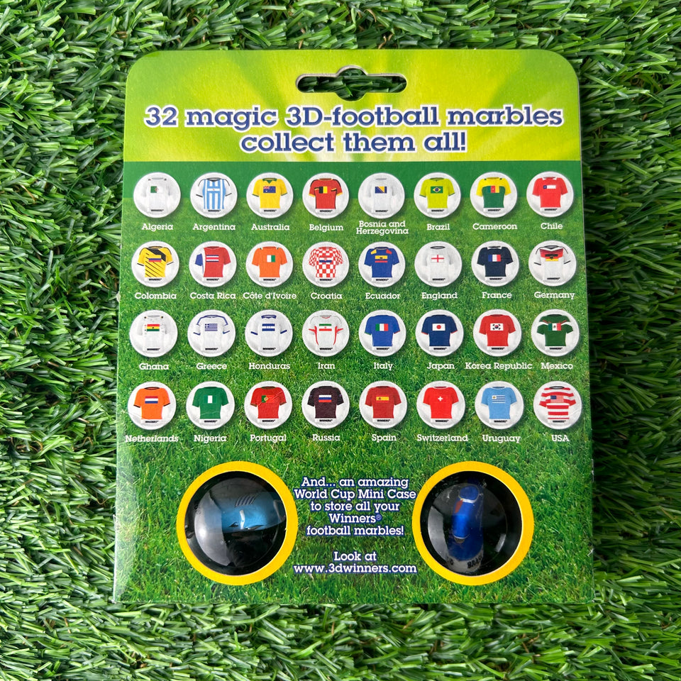 48 World Cup Football Marbles - Original box unopened Winners Mysterybox