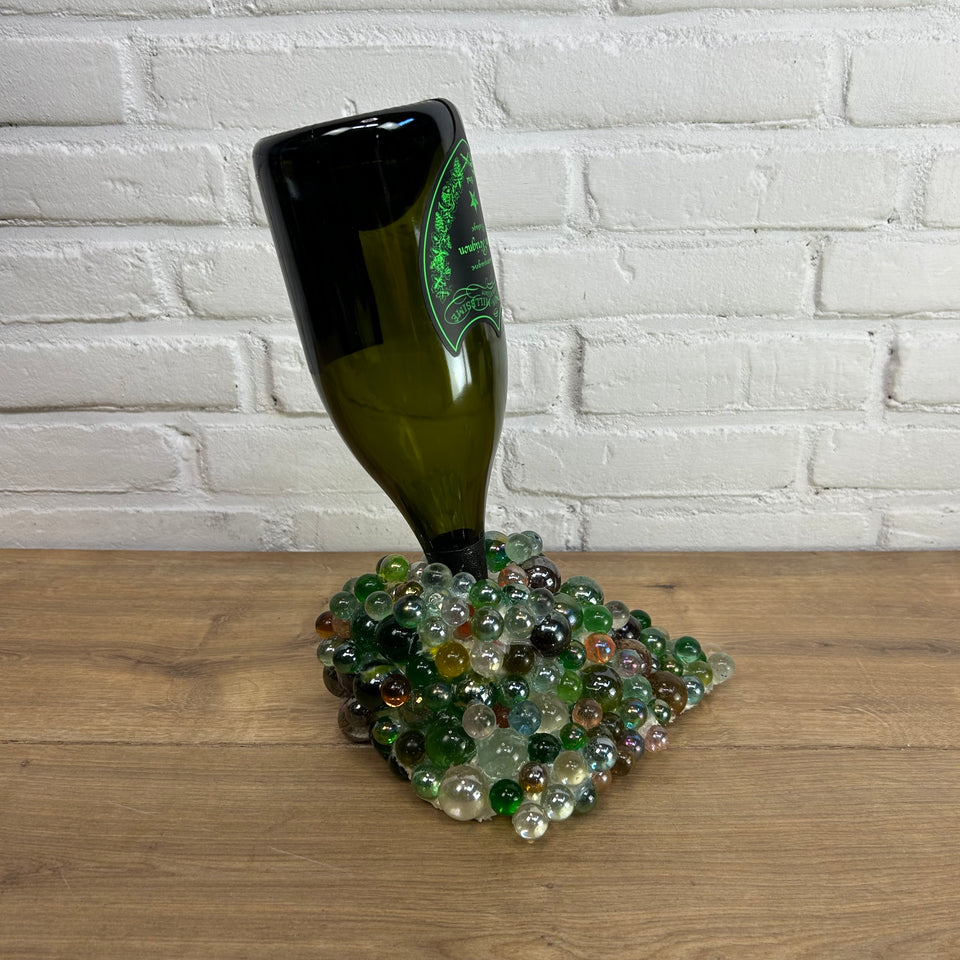 Dom Pérignon Bottle pouring Marbles statue