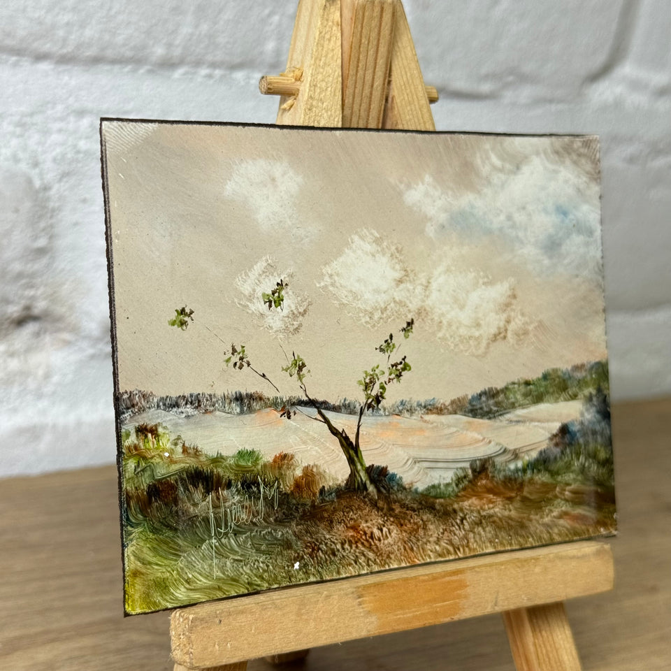 Miniature painting Abstract Landscape by Artes Marcos y Molduras